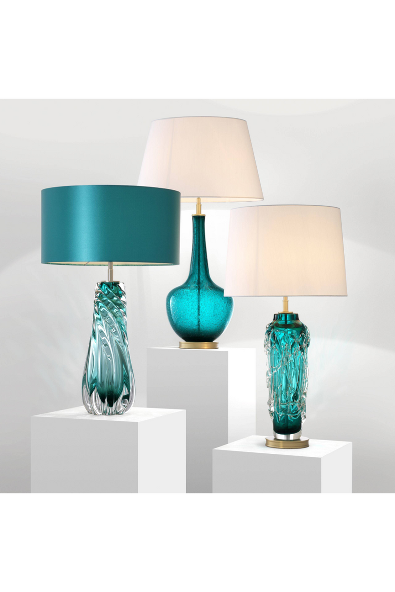 Teal Blown Glass Table Lamp | Eichholtz Barron | Eichholtzmiami.com