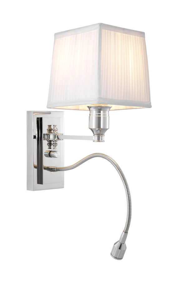 White Swing Arm With Picture Light | Eichholtz Ellington | Eichholtz Miami