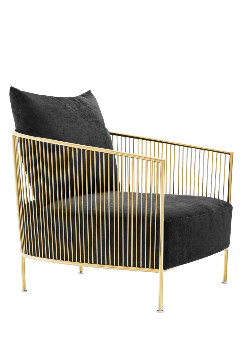 Black Velvet Wire Chair | Eichholtz Knox | Eichholtzmiami.com