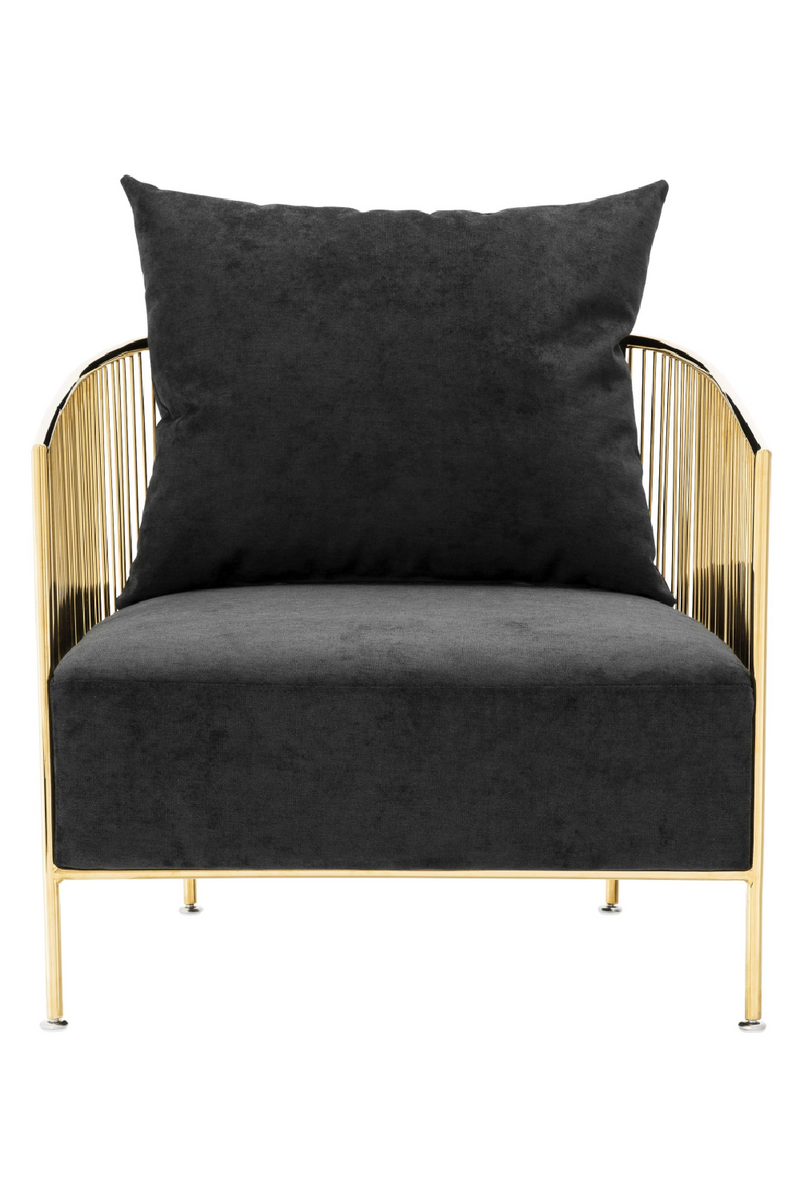 Black Velvet Wire Chair | Eichholtz Knox | Eichholtzmiami.com