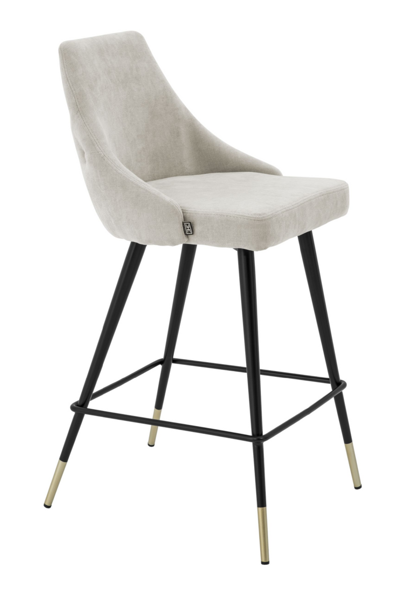 Beige Upholstered Counter Stool | Eichholtz Cedro | Eichholtz Miami