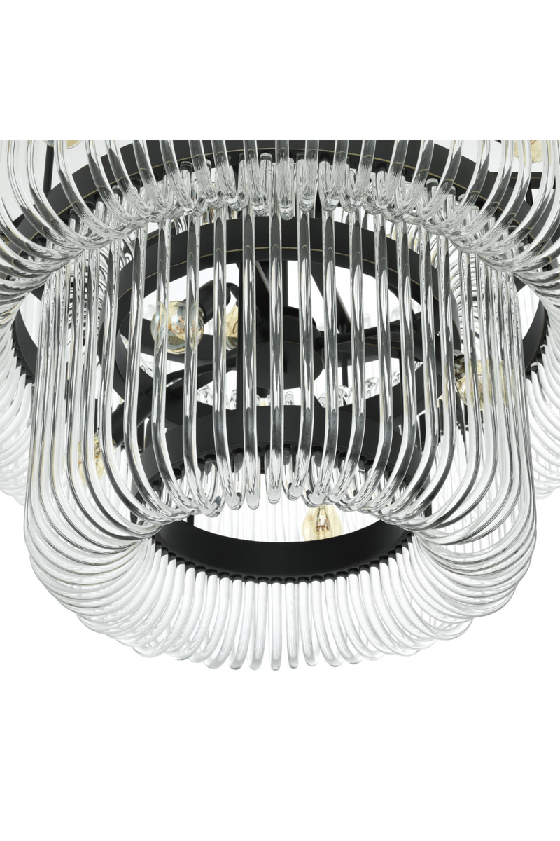 2 Tier Glass Rod Chandelier | Eichholtz Sutton House | Eichholtz Miami
