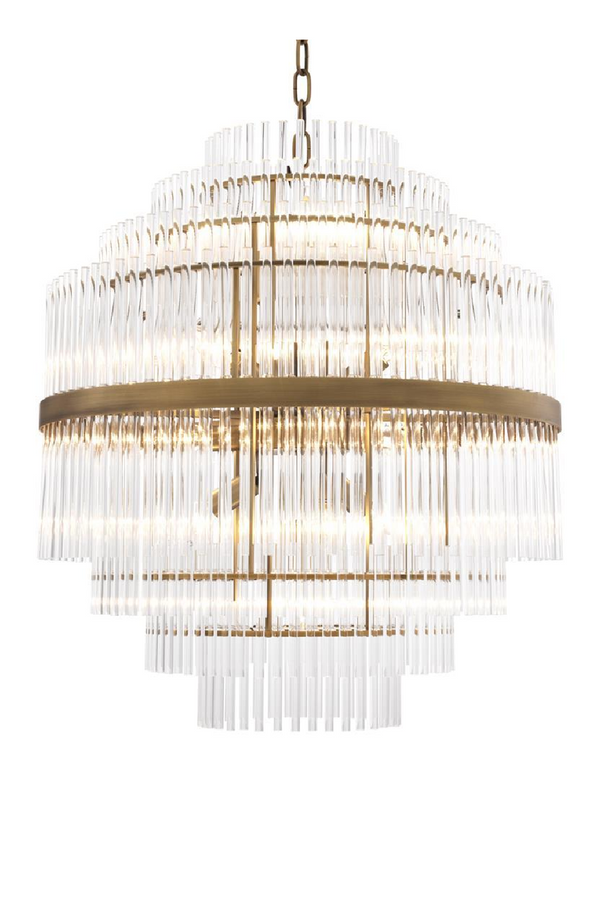 Glass Layered Chandelier | Eichholtz East | Eichholtz Miami