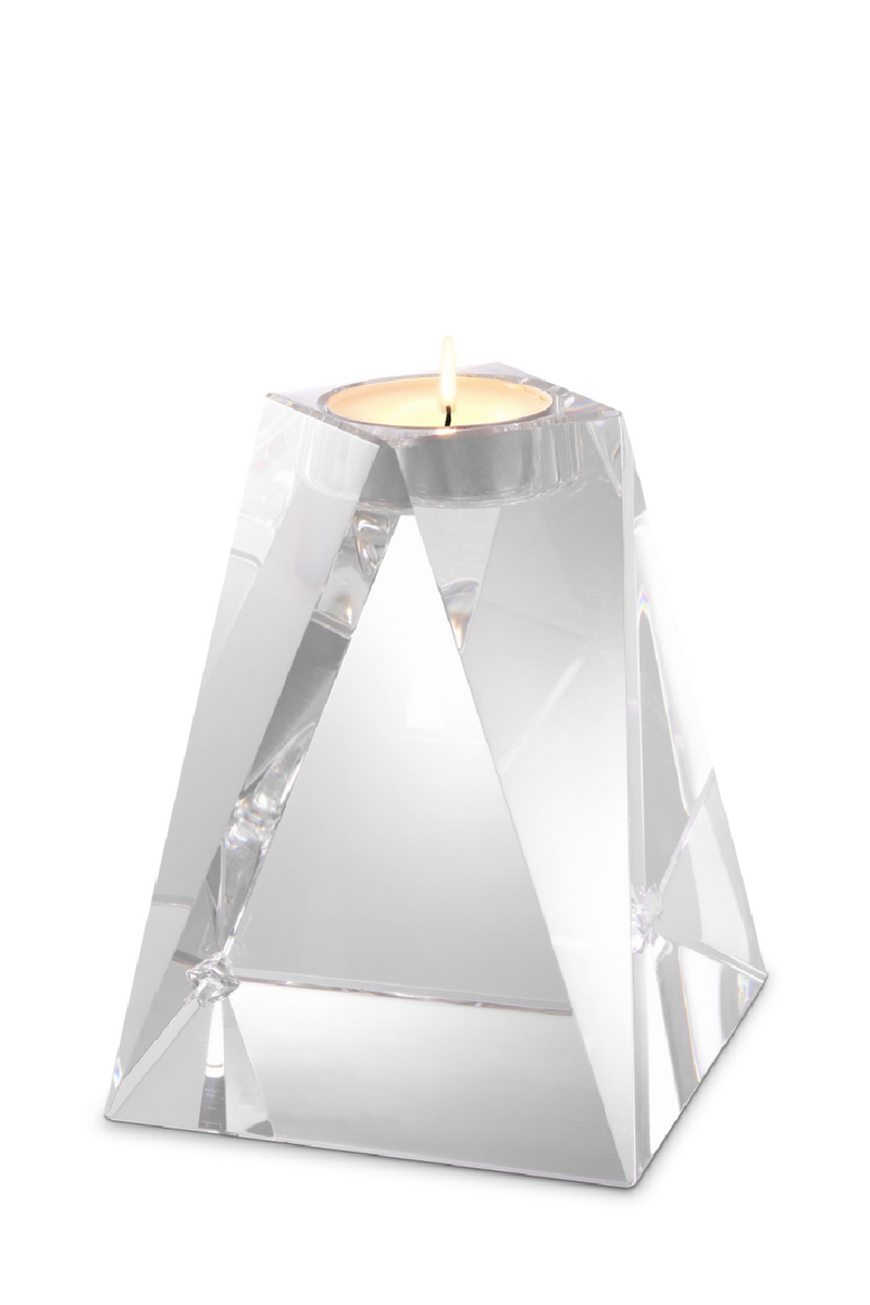 Crystal Glass Candle Holder | Eichholtz Liaison | Eichholtz Miami