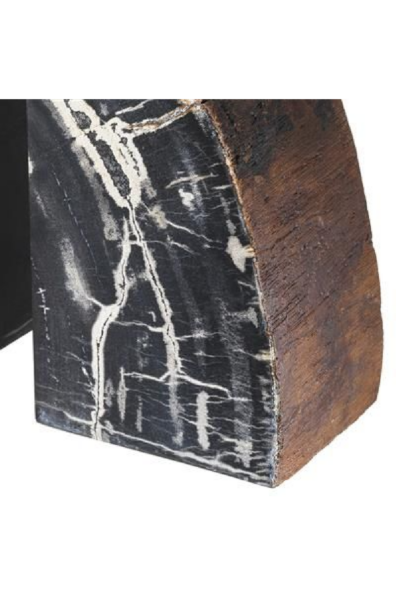 Petrified Wood Bookends | Eichholtz Opia | Eichholtz Miami