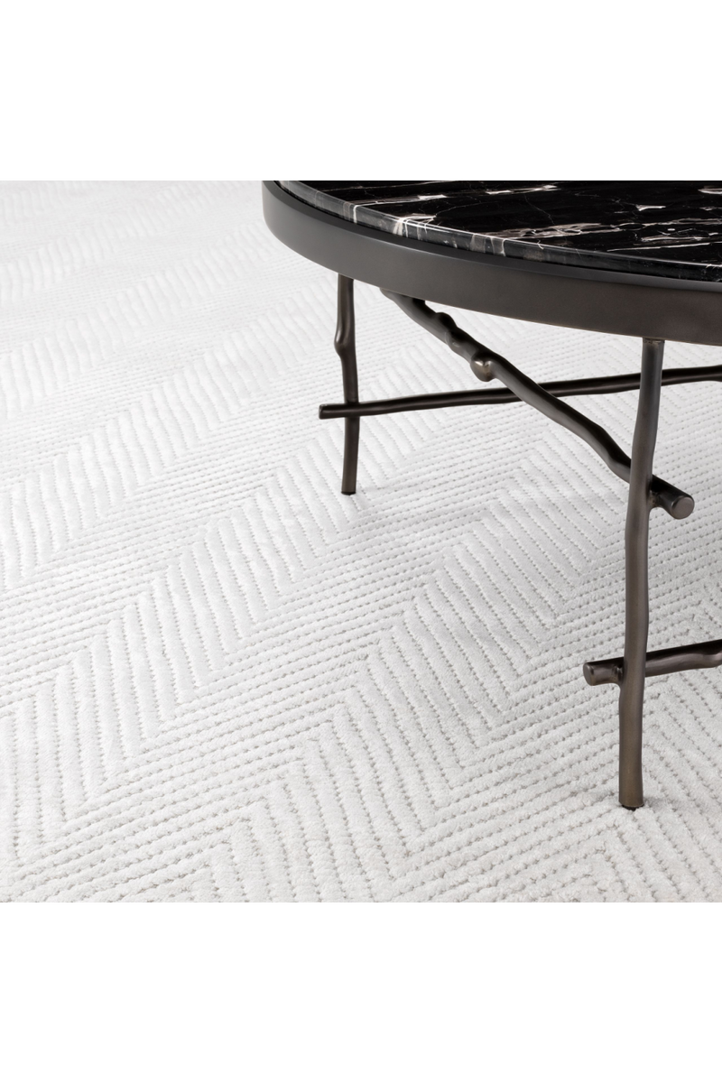 Off-White Carpet 7' x 10' | Eichholtz Herringbone | Eichholtzmiami.com