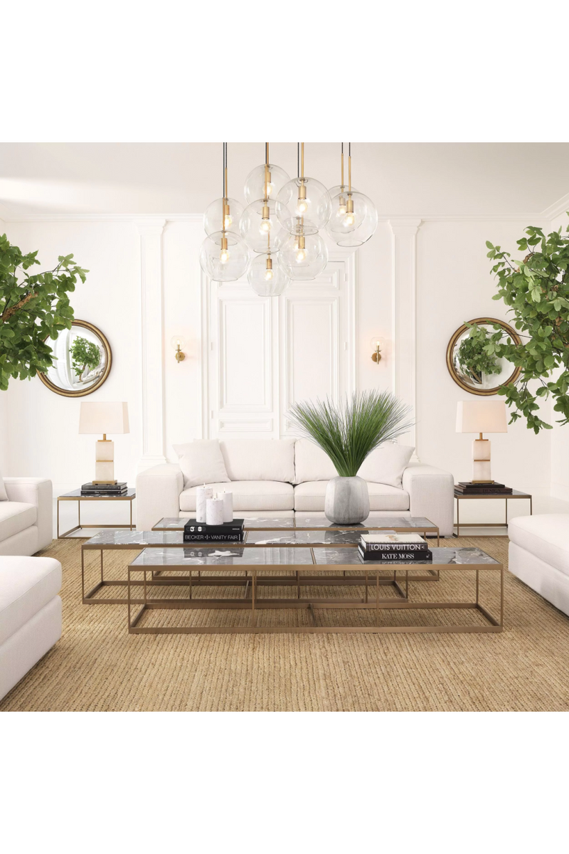 Marble Top Brass Frame Side Table | Eichholtz La Quinta | Eichholtzmiami.com