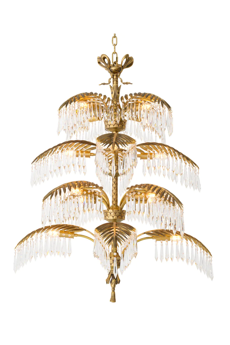 Vintage Brass Crystal Chandelier XL | Eichholtz Hildebrandt | Eichholtzmiami.com
