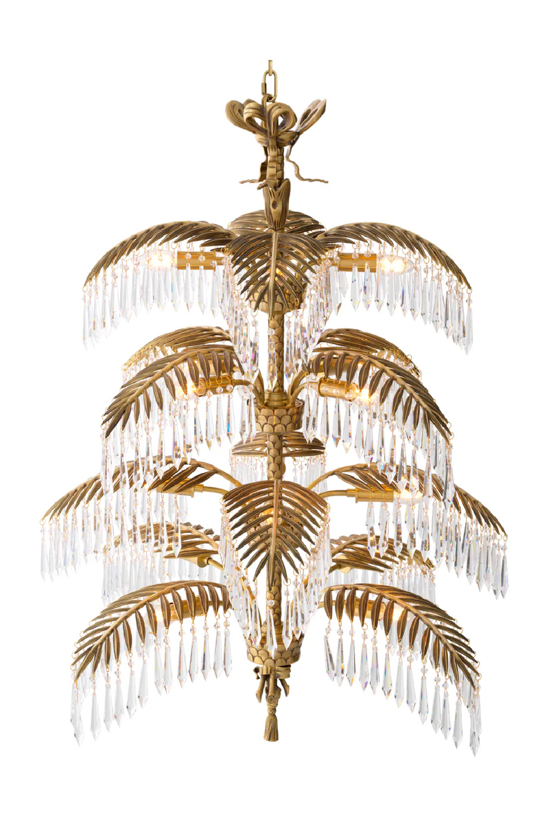 Vintage Brass Crystal Chandelier XL | Eichholtz Hildebrandt | Eichholtzmiami.com