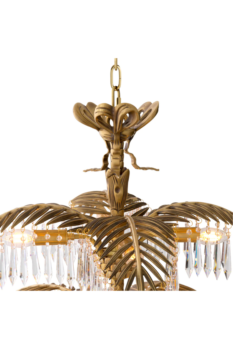Vintage Brass Crystal Chandelier XL | Eichholtz Hildebrandt | Eichholtzmiami.com