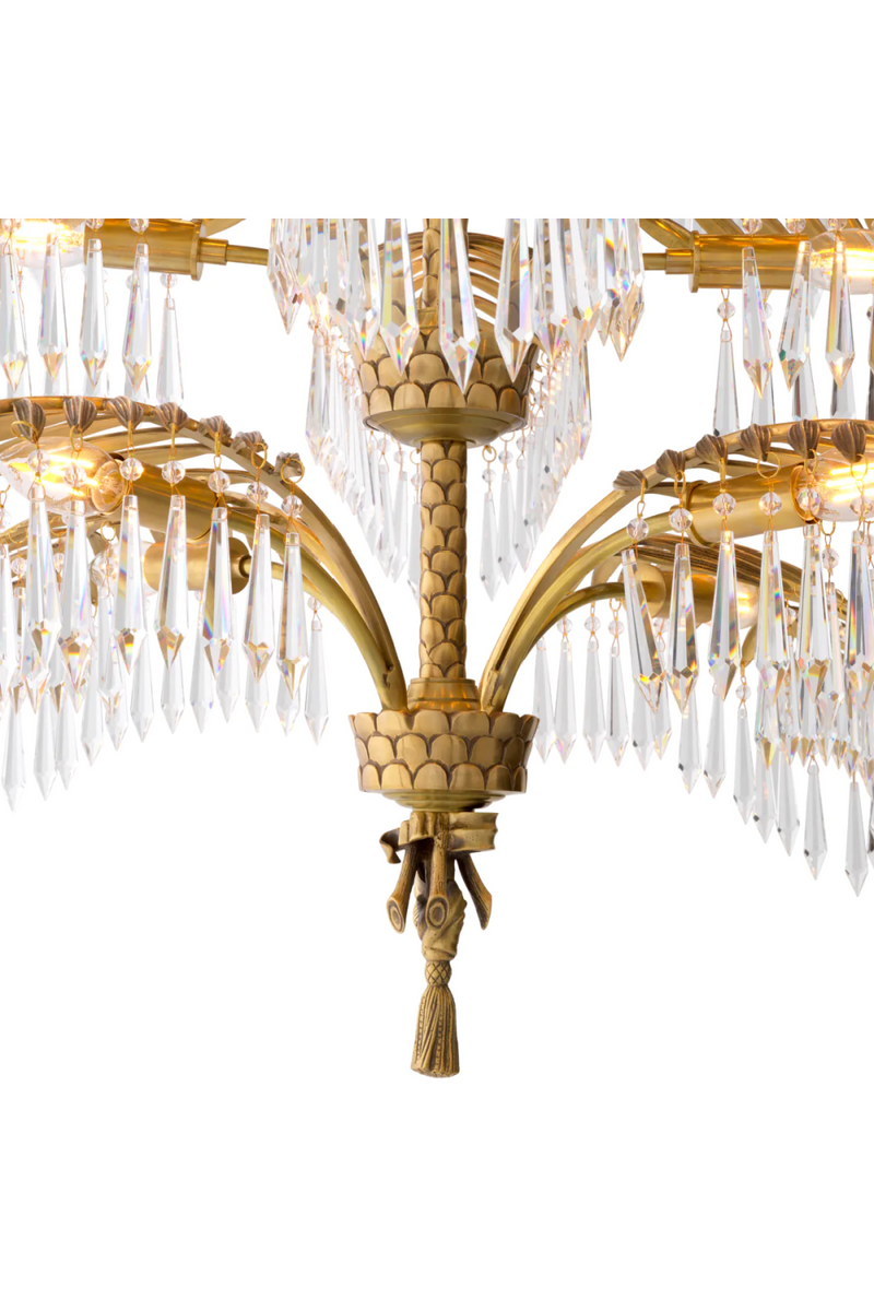 Vintage Brass Crystal Chandelier XL | Eichholtz Hildebrandt | Eichholtzmiami.com