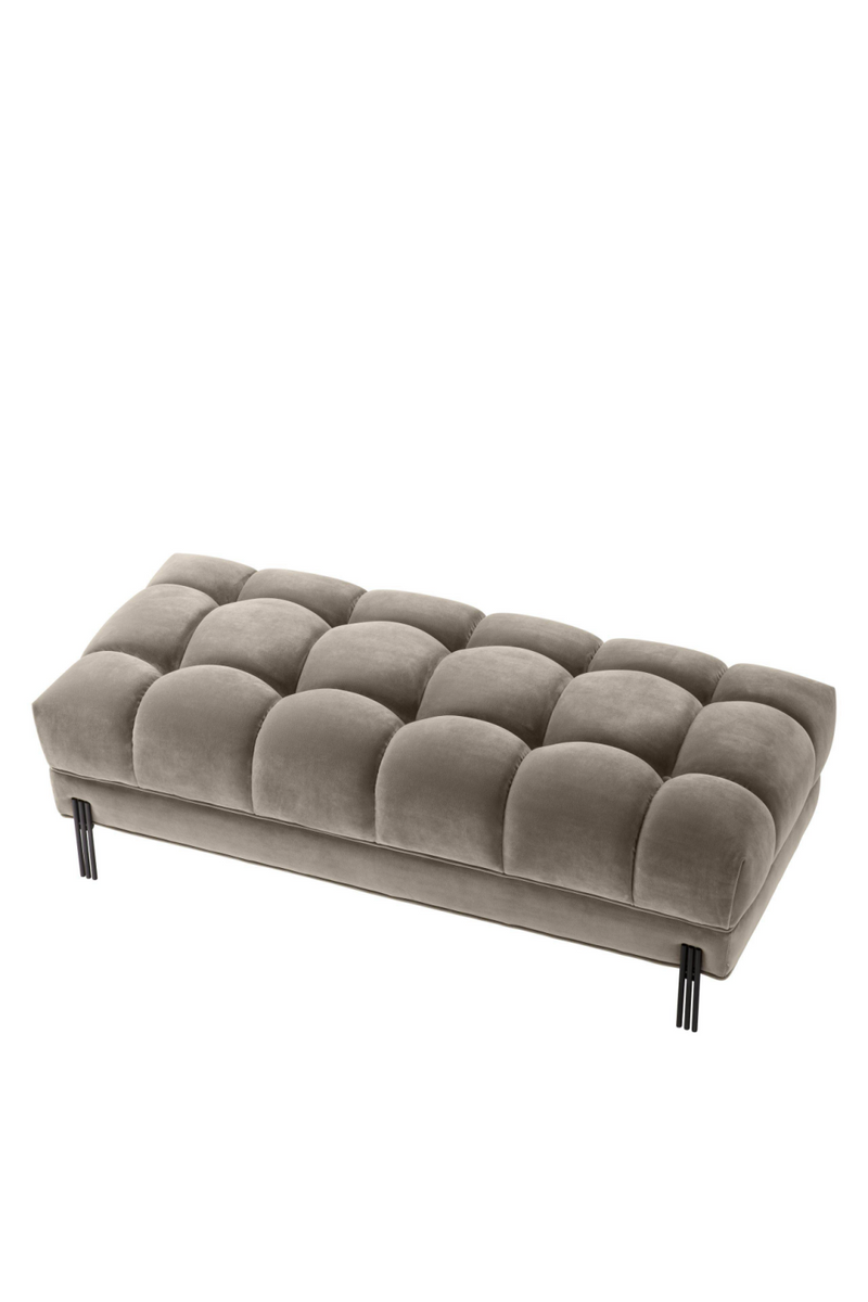 Greige Tufted Upholstered Bench | Eichholtz Sienna | Eichholtz Miami