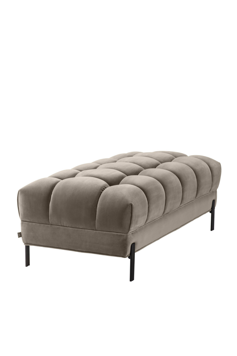 Greige Tufted Upholstered Bench | Eichholtz Sienna | Eichholtz Miami