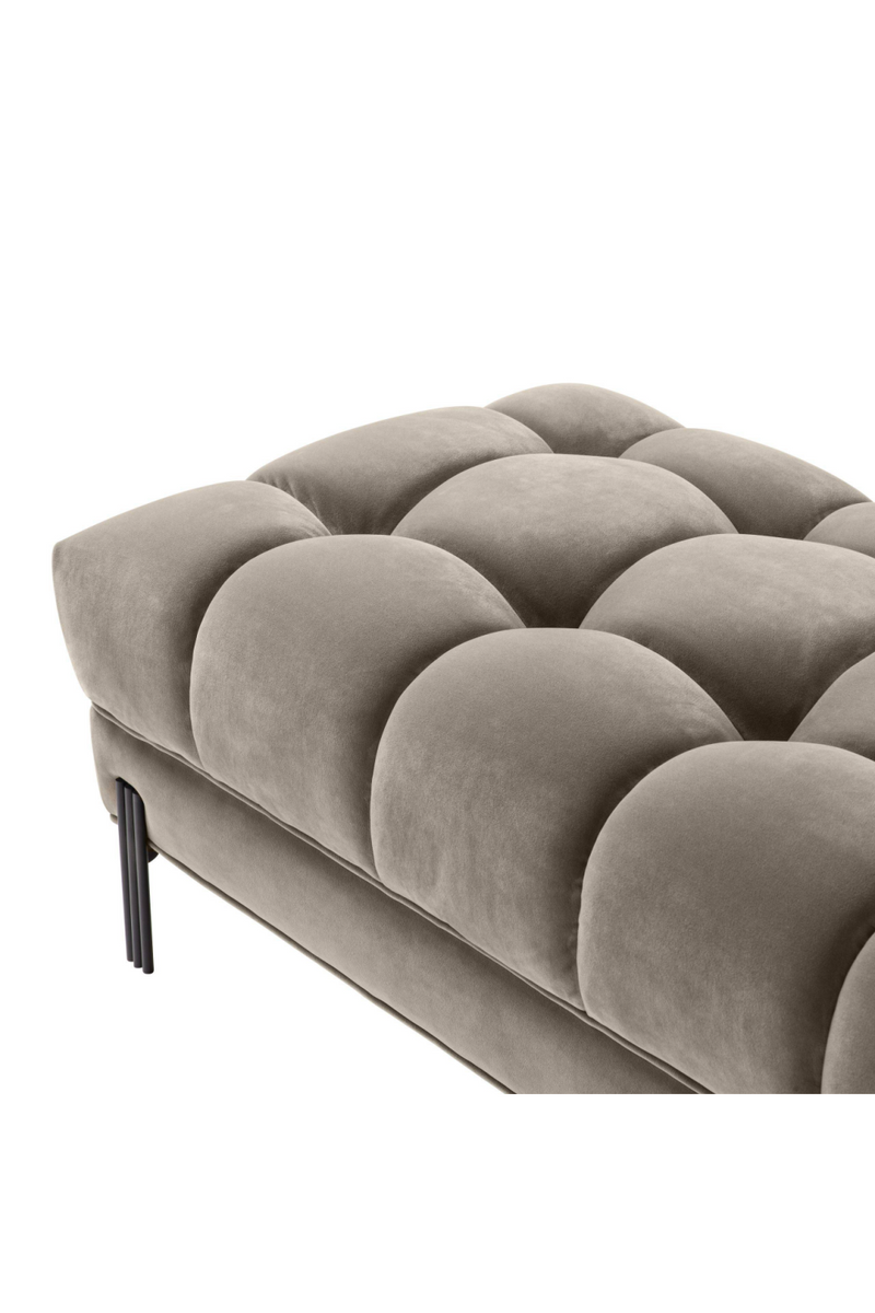 Greige Tufted Upholstered Bench | Eichholtz Sienna | Eichholtz Miami