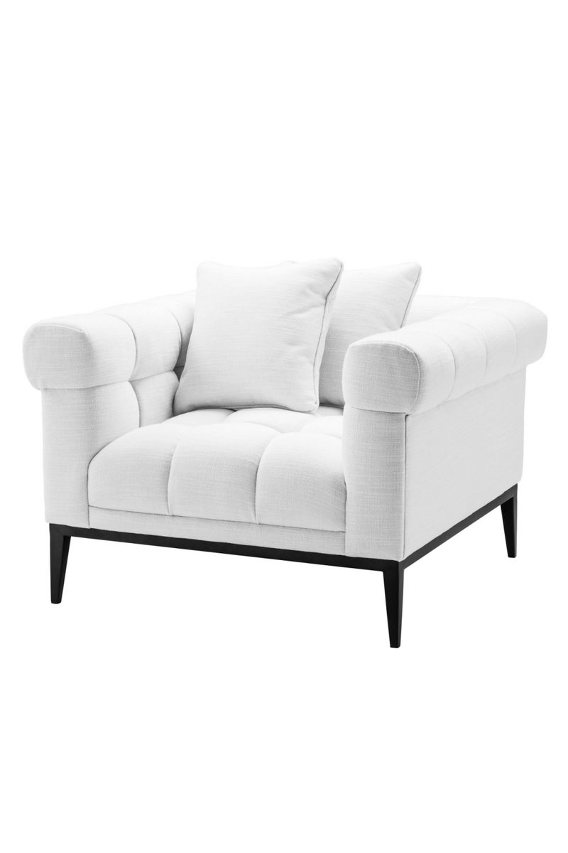 White Tufted Accent Chair | Eichholtz Aurelio | Eichholtzmiami.com