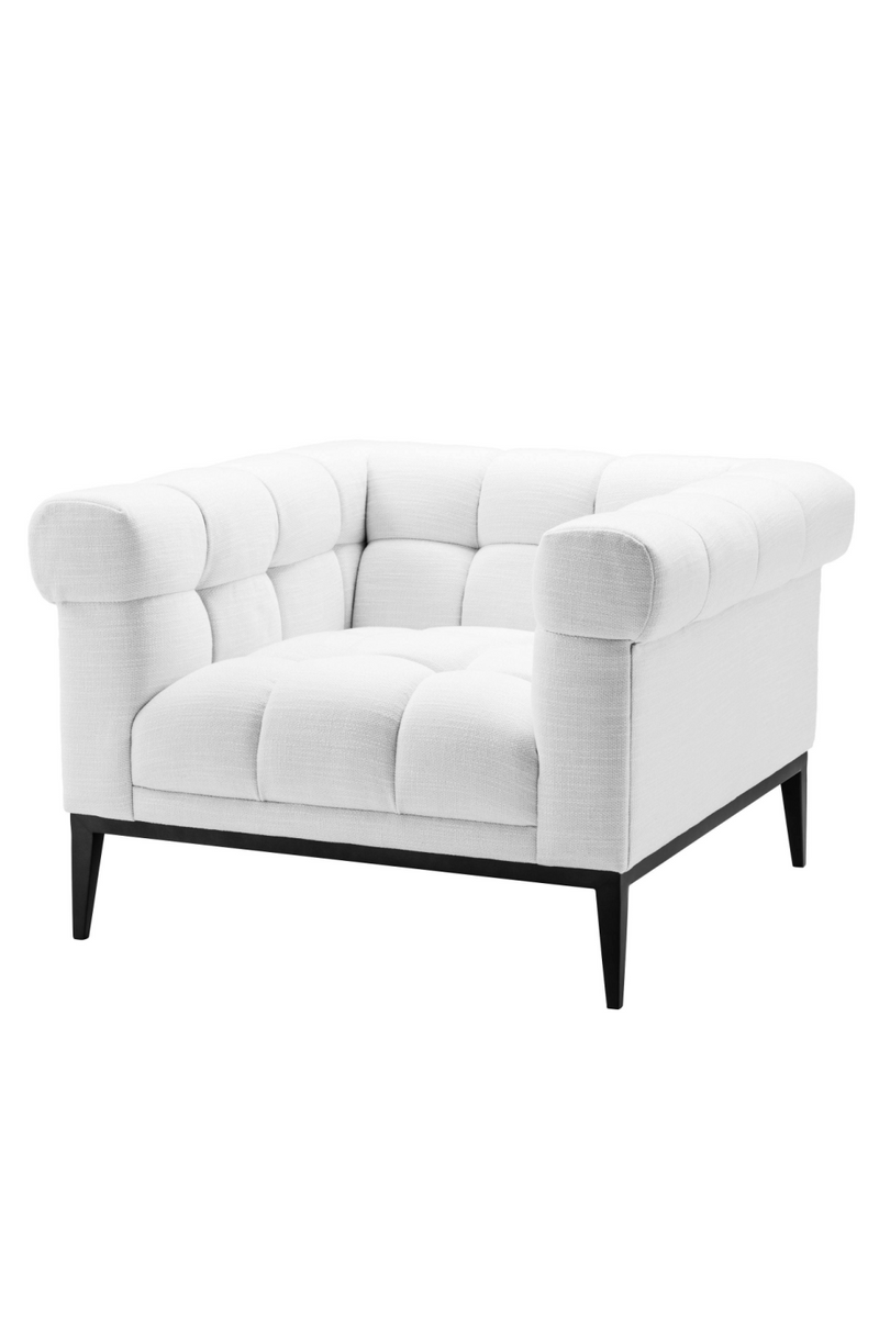 White Tufted Accent Chair | Eichholtz Aurelio | Eichholtzmiami.com