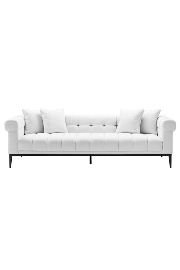 White Tufted Sofa | Eichholtz Aurelio | Eichholtzmiami.com
