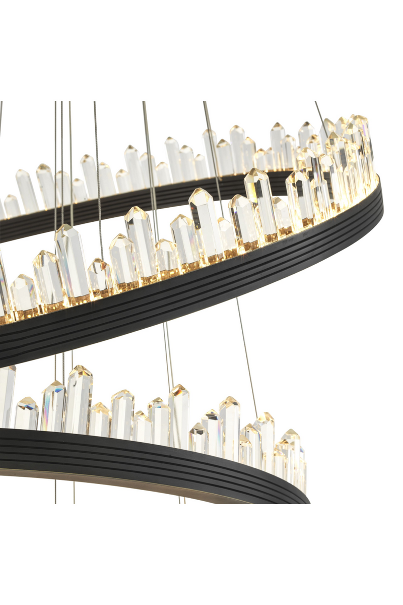 Bronze Crystal Glass Chandelier | Randall | Eichholtz Miami