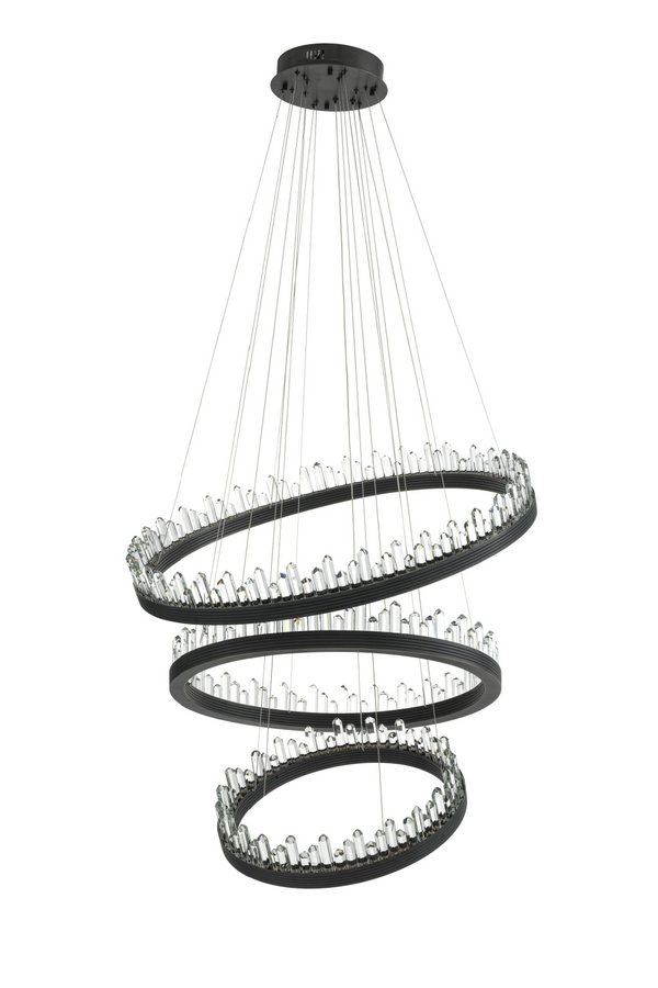 Bronze Crystal Glass Chandelier | Randall | Eichholtz Miami