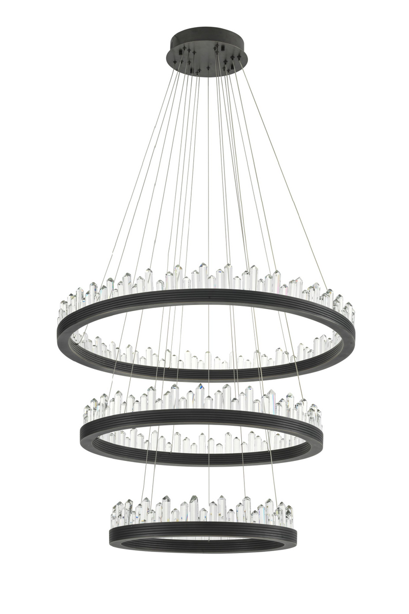 Bronze Crystal Glass Chandelier | Randall | Eichholtz Miami