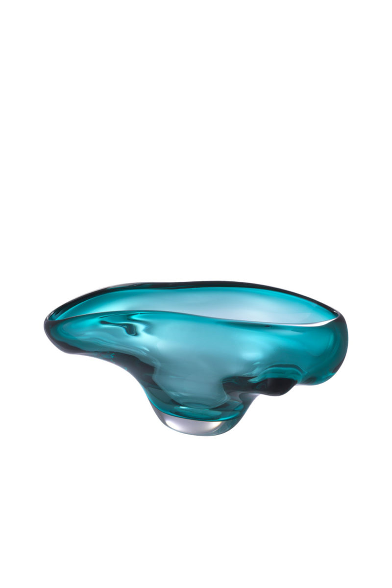 Turquoise Handblown Glass Bowl | Eichholtz Darius | Eichholtz Miami
