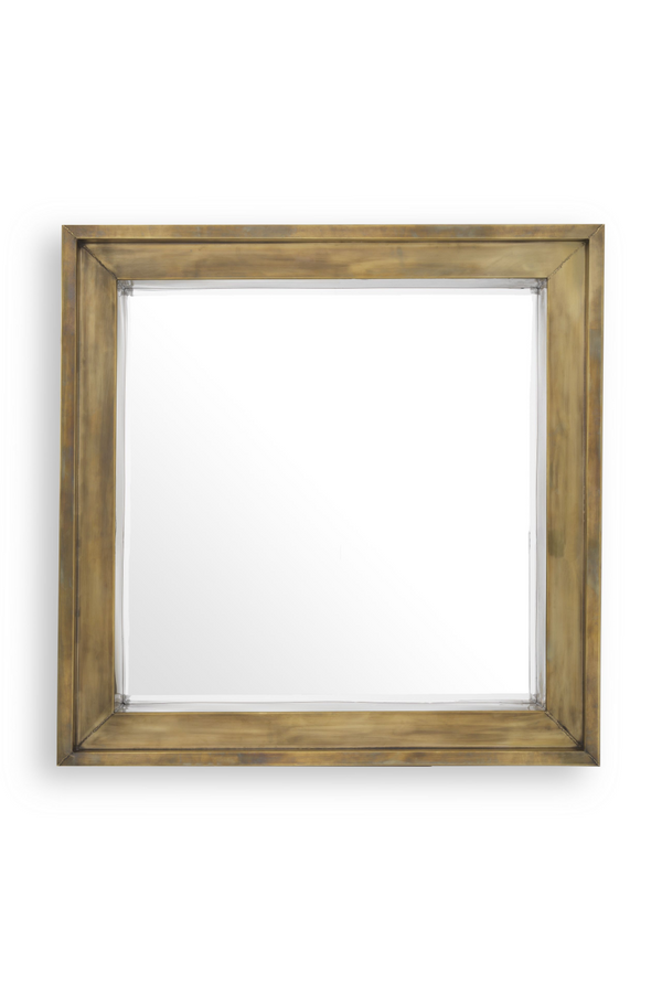 Vintage Brass Square Mirror | Eichholtz Magenta | Eichholtz Miami