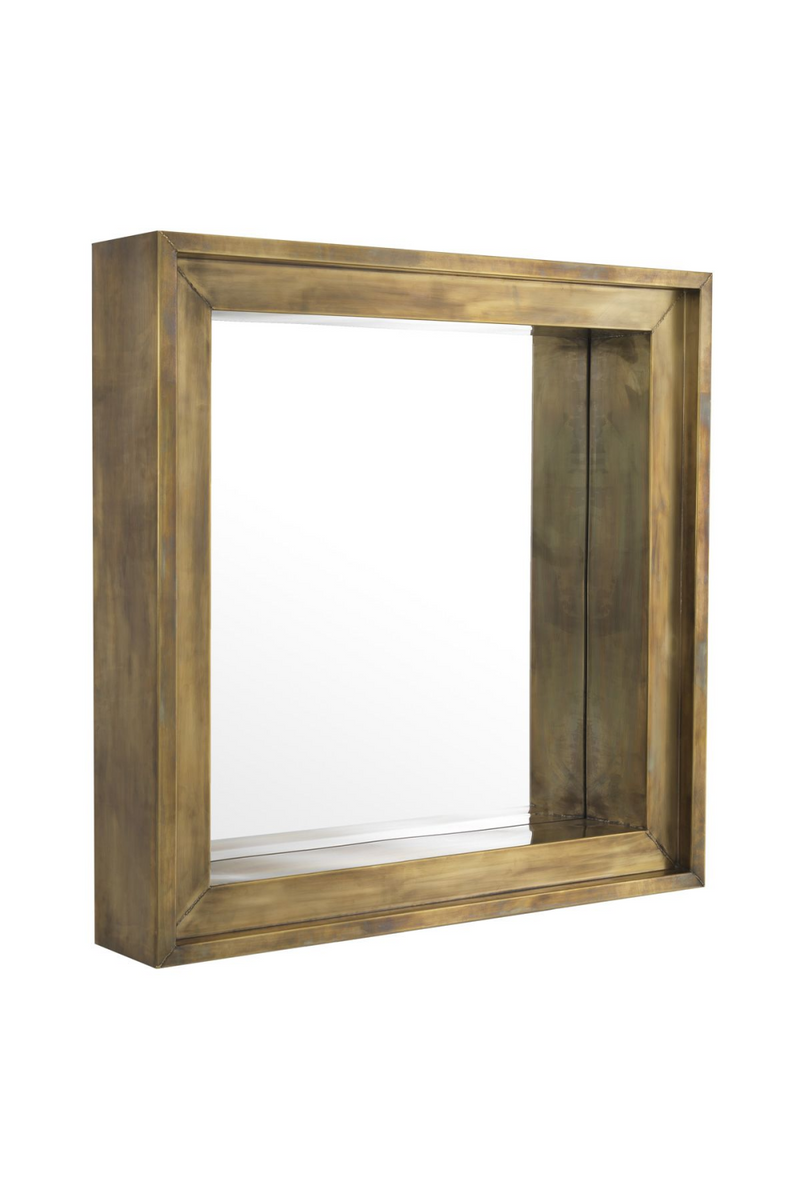 Vintage Brass Square Mirror | Eichholtz Magenta | Eichholtz Miami