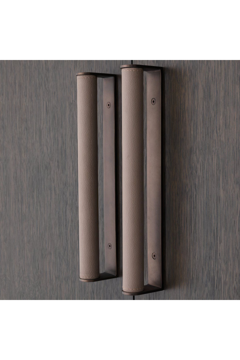 Mocha Straight Oak Veneer Wine Cabinet | Eichholtz Harrison | Eichholtz Miami