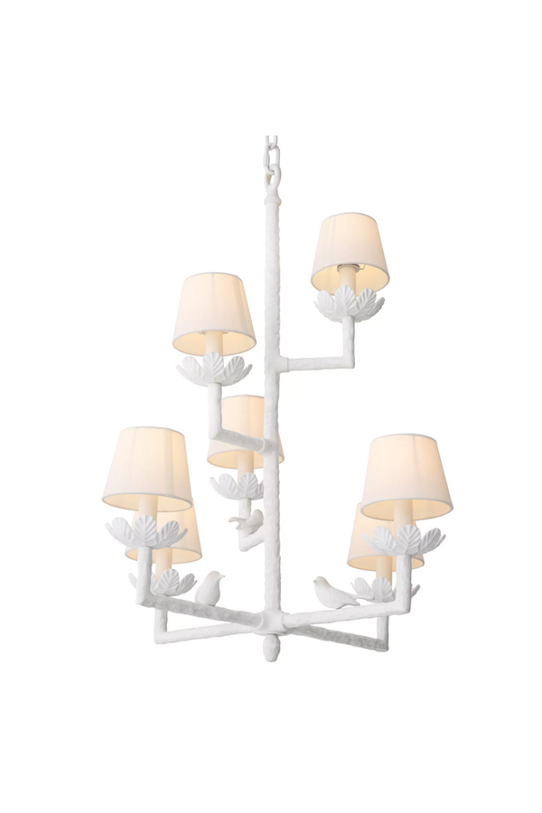White Art Deco Chandelier | Eichholtz Nature | Eichholtzmiami.com