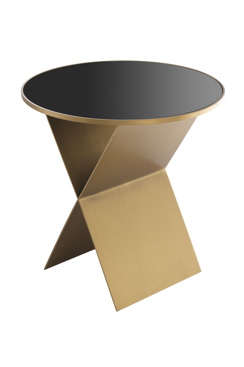 Round Brass X-Legged Side Table S | Eichholtz Fitch | Eichholtz Miami