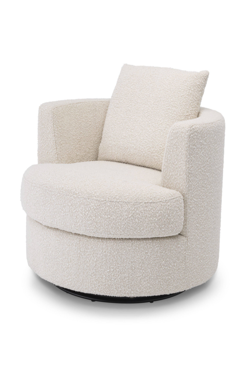 Cream Bouclé Swivel Chair | Eichholtz Felix | Eichholtzmiami.com