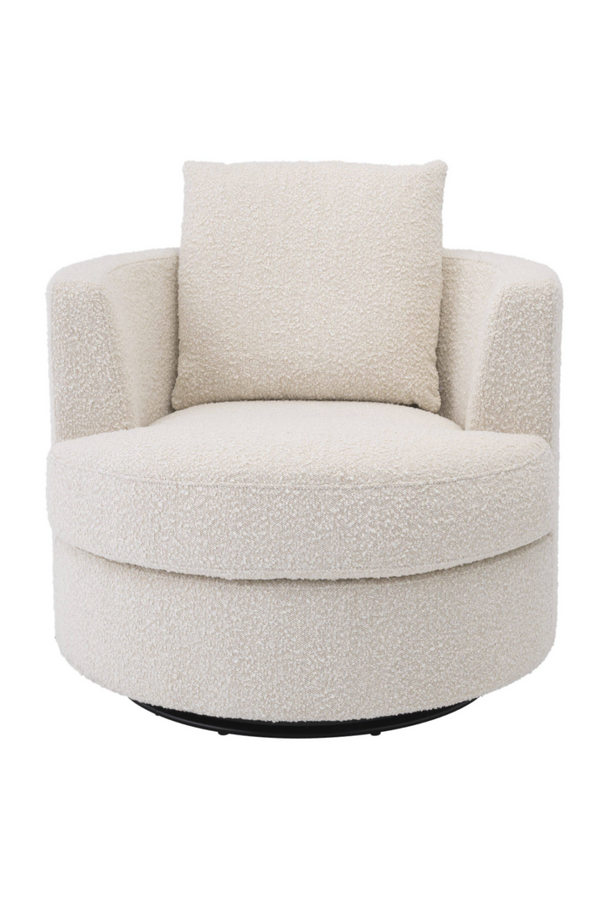 Cream Bouclé Swivel Chair | Eichholtz Felix | Eichholtzmiami.com