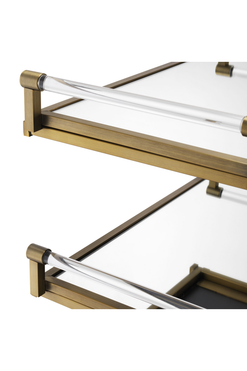 Brass and Black Oak Trolley | Eichholtz Eiffel |