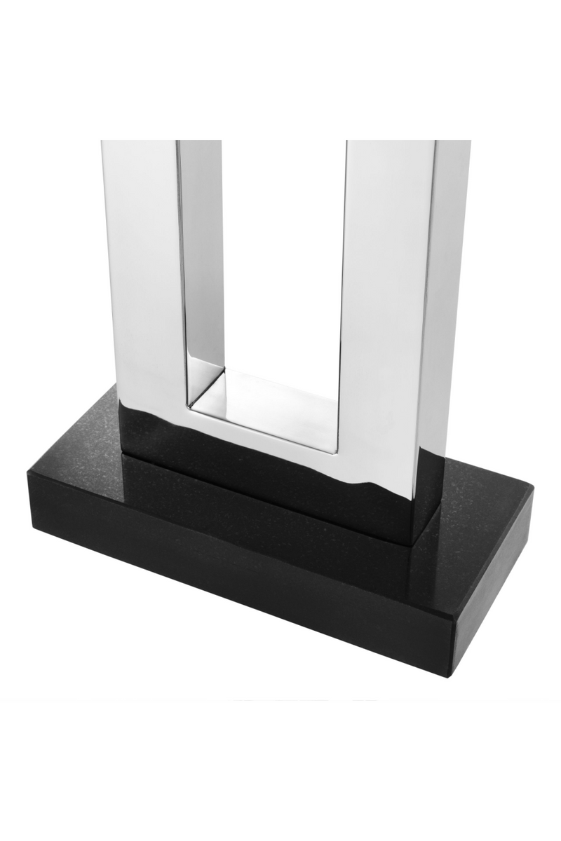 Nickel Finish Geometric Base Table Lamp | Eichholtz Arlington  | Eichholtz Miami