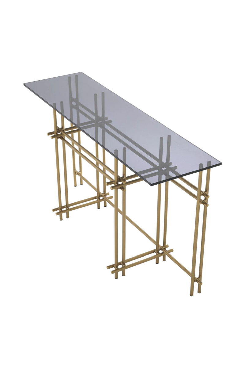 Smoked Glass Console Table | Eichholtz Quinn | Eichholtzmiami.com