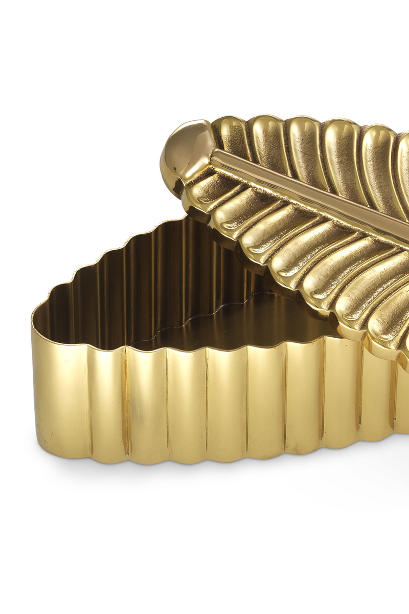 Brass Leaf Decorative Box | Eichholtz La Plume | Eichholtz Miami