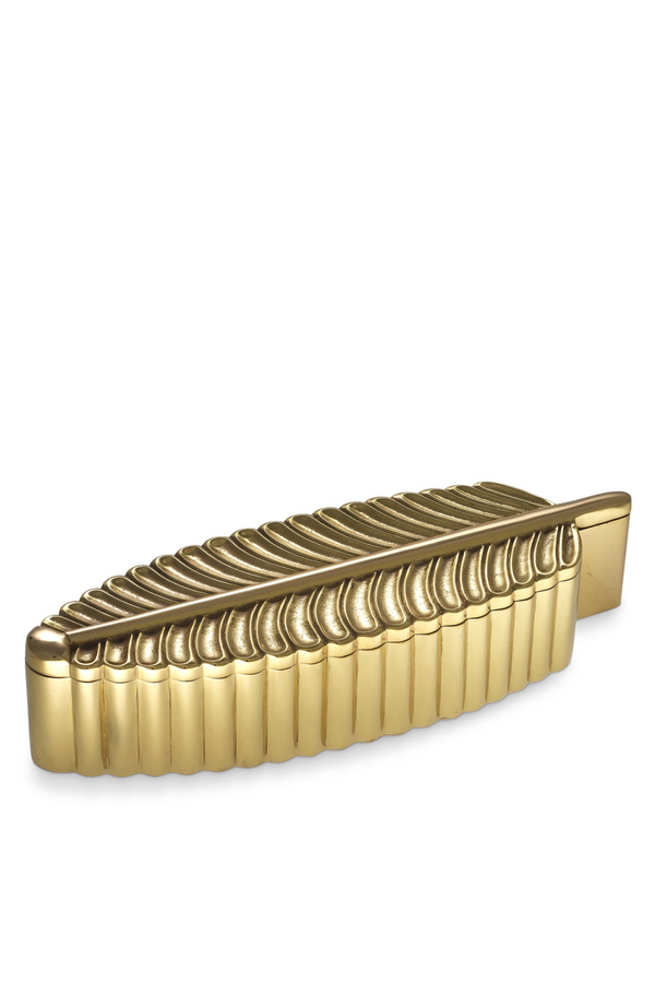 Brass Leaf Decorative Box | Eichholtz La Plume | Eichholtz Miami