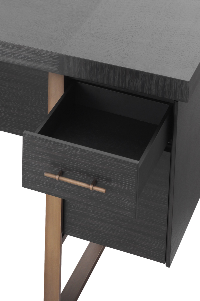 Charcoal Oak Desk | Eichholtz Canova | Eichholtz Miami