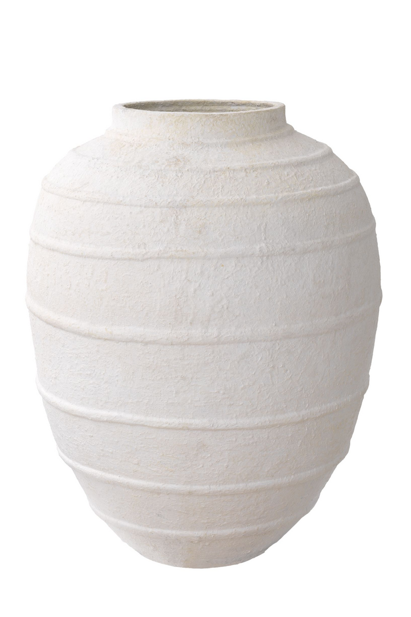 White Handmade Clay Vase | Eichholtz Romane | Eichholtzmiami.com