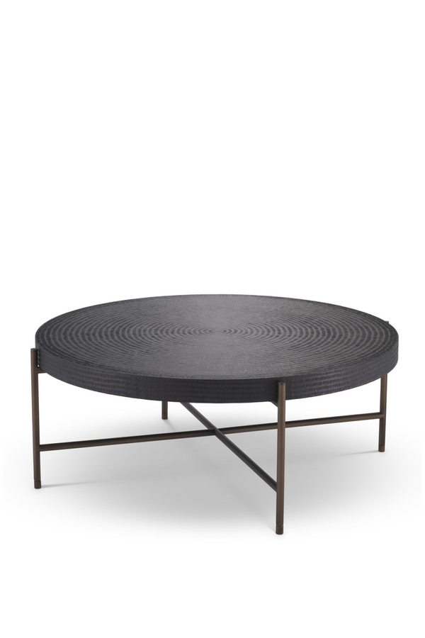 Round Gunmetal Coffee Table | Eichholtz Nikos | #1 Eichholtz Retailer