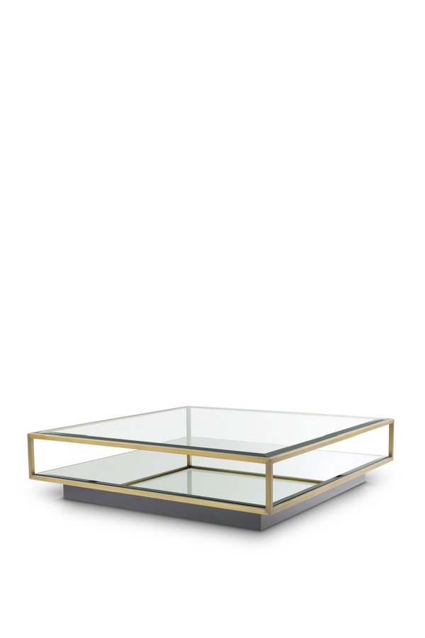 Brass Pedestal Coffee Table | Eichholtz Tortona L | Eichholtz Miami