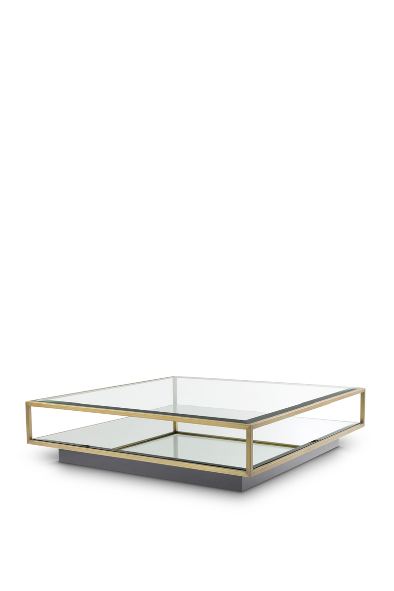 Brass Pedestal Coffee Table | Eichholtz Tortona L | Eichholtz Miami