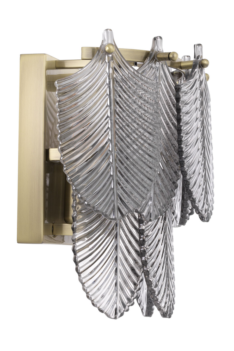 Smoked Glass Brass Wall Lamp | Eichholtz Verbier | Eichholtz Miami