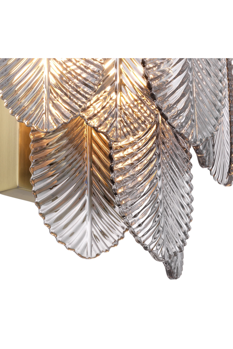 Smoked Glass Brass Wall Lamp | Eichholtz Verbier | Eichholtz Miami