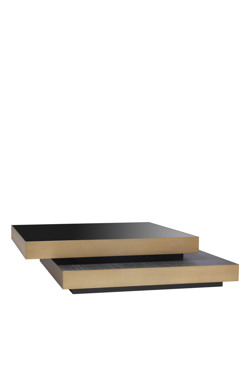 Brass Stacked Coffee Table | Eichholtz Shelton | Eichholtz Miami