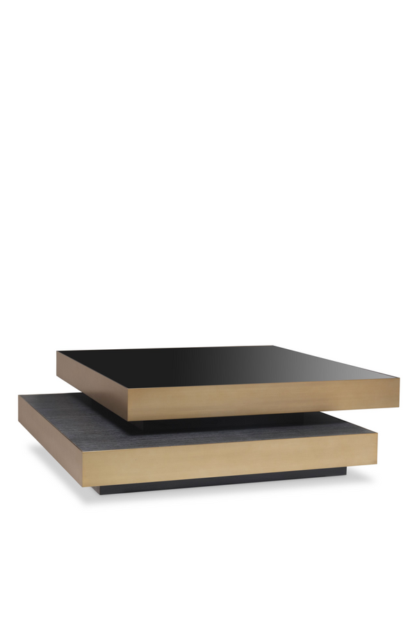 Brass Stacked Coffee Table | Eichholtz Shelton | Eichholtz Miami