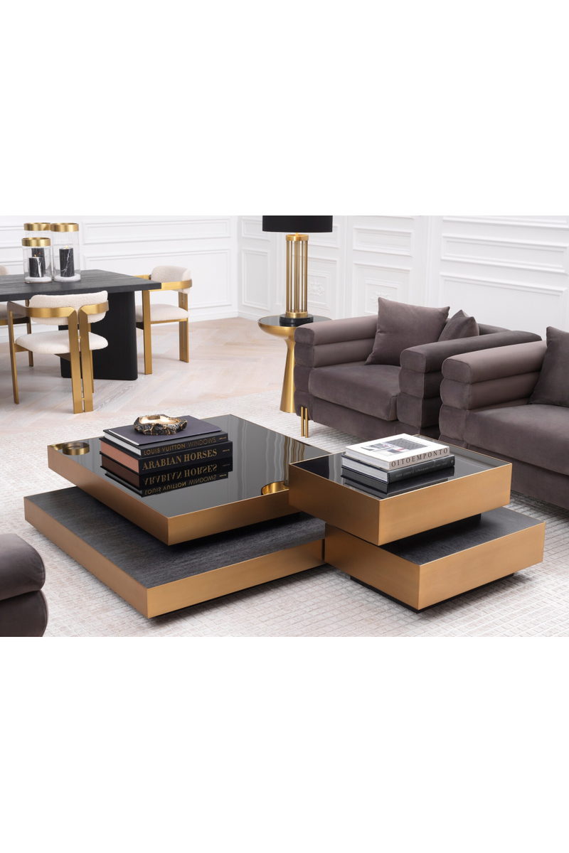 Brass Stacked Side Table | Eichholtz Shelton | Eichholtz Miami