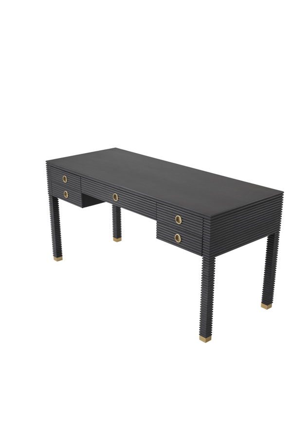Charcoal Oak Desk | Eichholtz Dimitrios | Eichholtz Miami