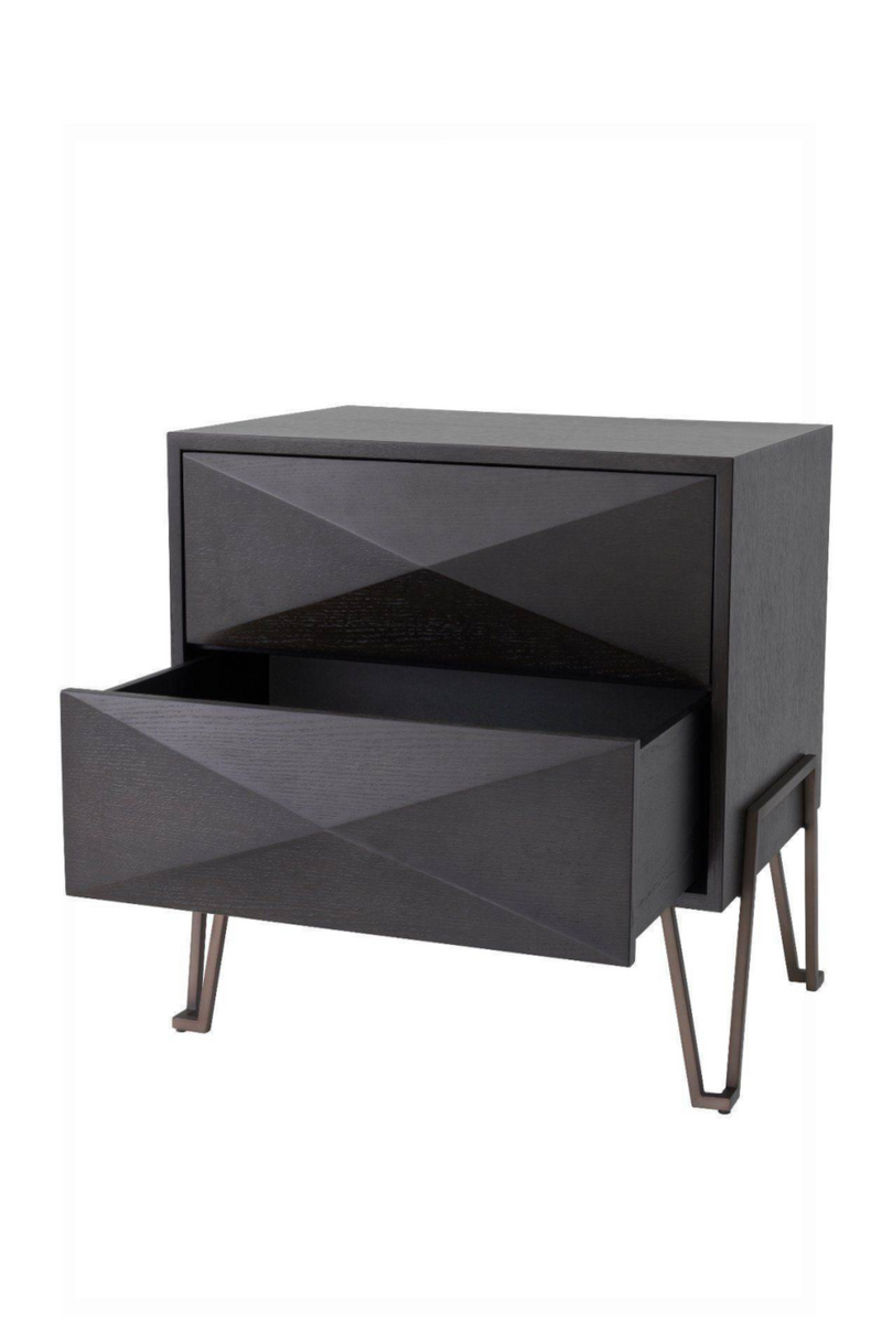 Bronze Oak Hairpin Nightstand | Eichholtz Highland | Eichholtz Miami