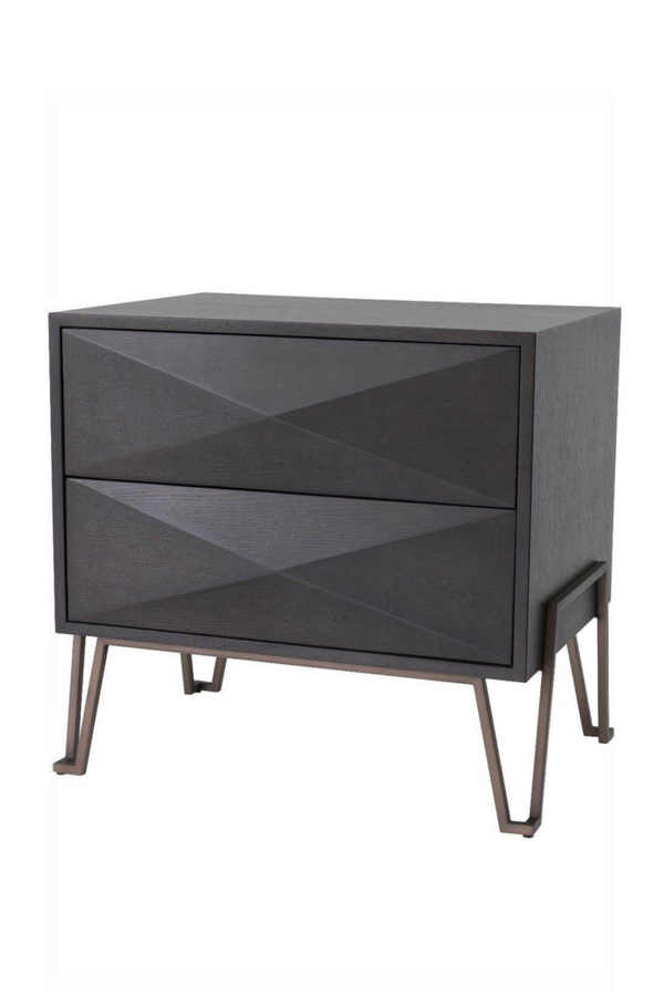 Bronze Oak Hairpin Nightstand | Eichholtz Highland | Eichholtz Miami